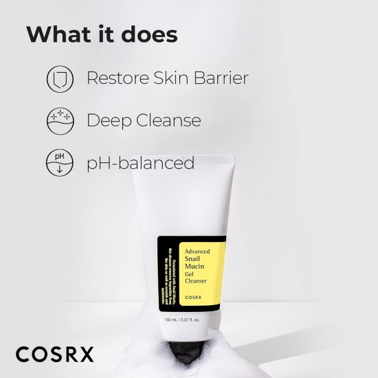 Cosrx Advanced Snail Mucin Gel Cleanser 150ml