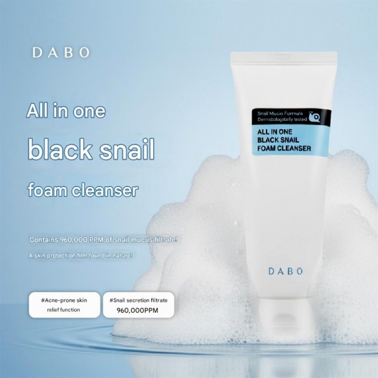 DABO All In One Black Snail Foam Cleanser 125ml