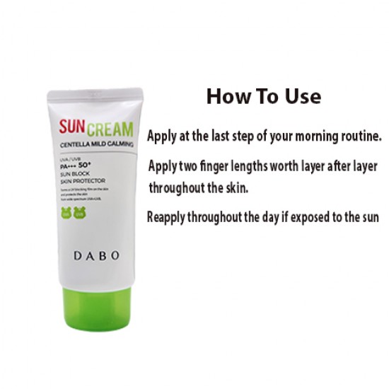 Dabo Centella Mild Calming Suncream SPF50+ PA+++