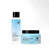Dabo All in One Black Snail Repair Essence Toner & Cream Combo