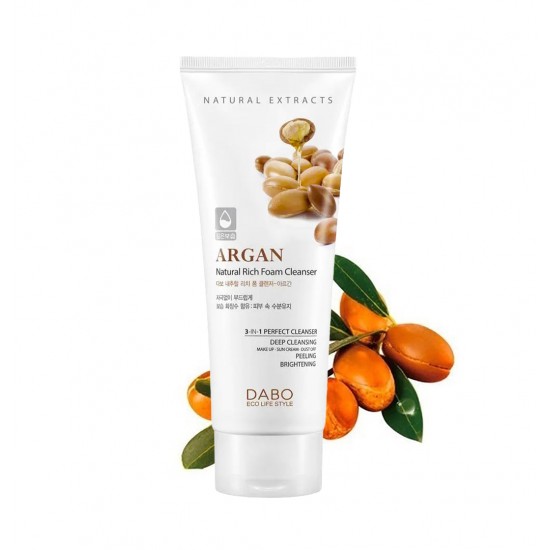 Dabo ARGAN Natural Rich Foam Cleanser 180ml