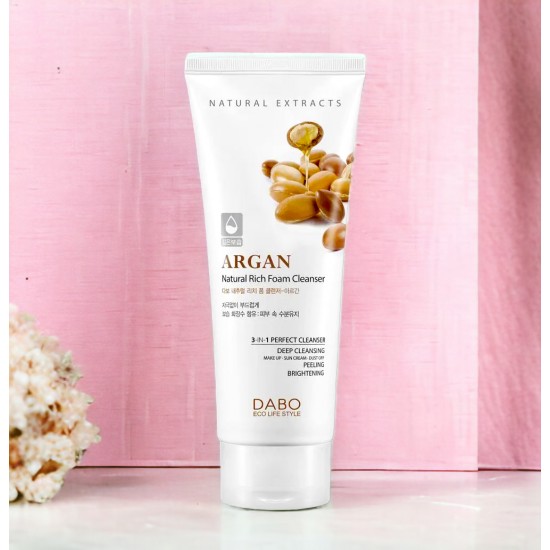 Dabo ARGAN Natural Rich Foam Cleanser 180ml