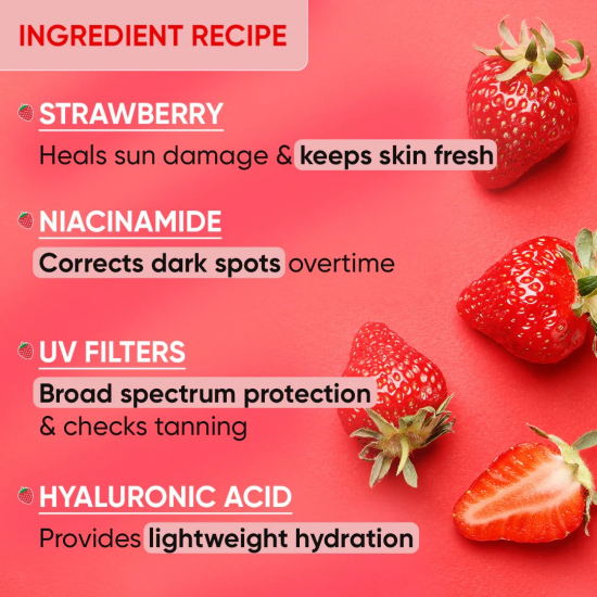 Strawberry Dew Tinted Sunscreen (01 Porcelain) 50ml