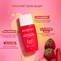 Strawberry Dew Tinted Sunscreen (01 Porcelain) 50ml Strawberry Dew Tinted Sunscreen (01 Porcelain) 50ml