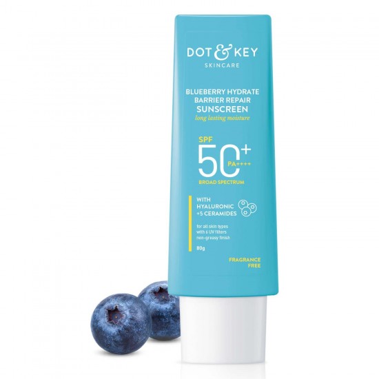 DOT & KEY Blueberry Hydrate Barrier Repair Sunscreen Spf 50+ PA++++ 80ml