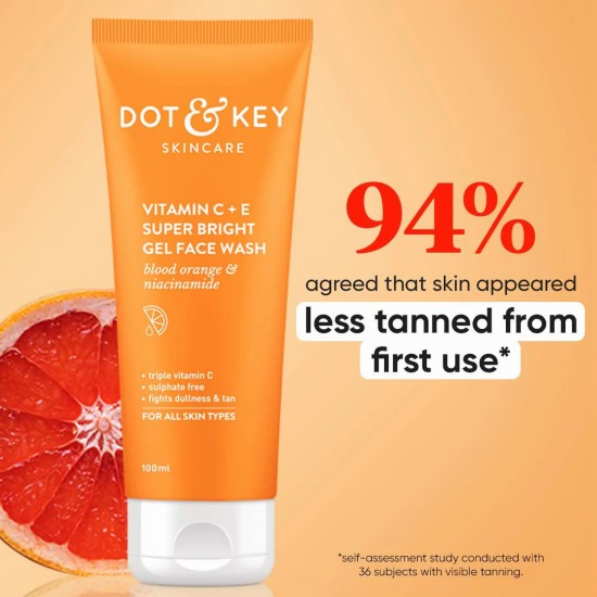 DOT & KEY Vitamin C + E Super Bright Gel Face Wash 100ml