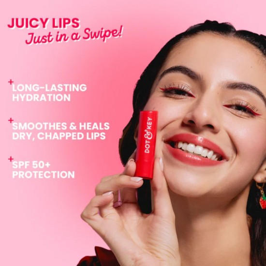 Dot & Key Barrier Repair Hydrating Lip Balm SPF 50 Strawberry Red