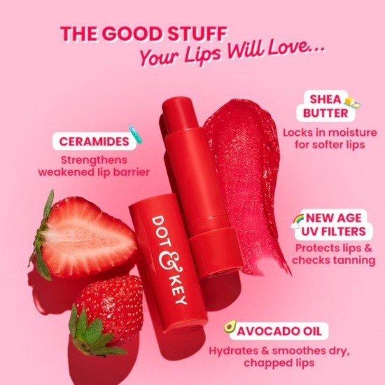 Dot & Key Barrier Repair Hydrating Lip Balm SPF 50 Strawberry Red