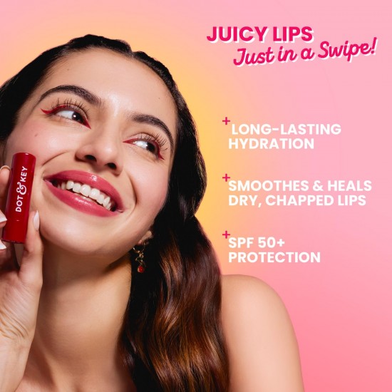Dot & Key Barrier Repair Hydrating Lip Balm SPF 50  (Cherry Crimson)