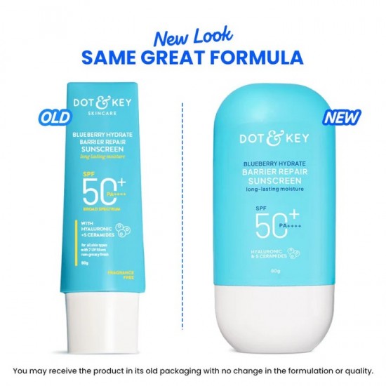 DOT & KEY Blueberry Hydrate Barrier Repair Sunscreen Spf 50+ PA++++ 80ml