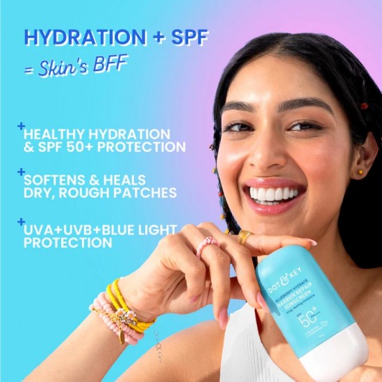 DOT & KEY Blueberry Hydrate Barrier Repair Sunscreen Spf 50+ PA++++ 80ml