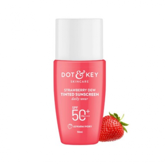 Strawberry Dew Tinted Sunscreen (02 Warm Ivory) 50ml Strawberry Dew Tinted Sunscreen (02 Warm Ivory) 50ml