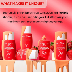 Strawberry Dew Tinted Sunscreen (03 Sand) 50ml Strawberry Dew Tinted Sunscreen (03 Sand) 50ml