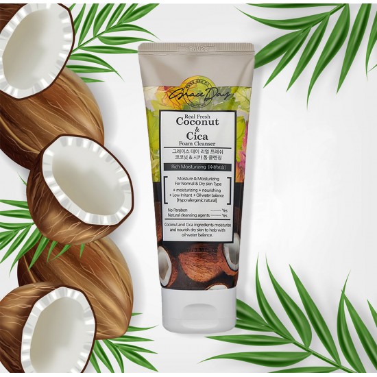 GRACE DAY Real Fresh Coconut & Cica Foam Cleanser