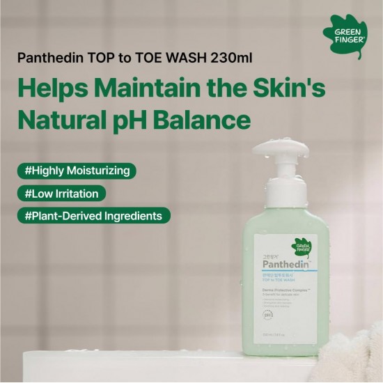 GREEN FINGER Panthedin Top to Toe Body Wash & Shampoo 230ml