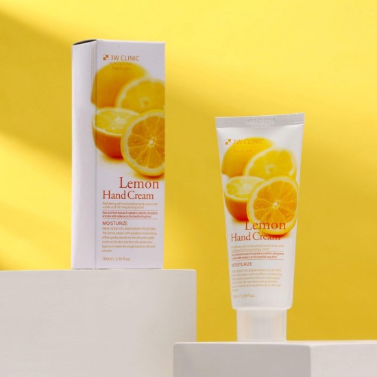 3w clinic lemon hand cream