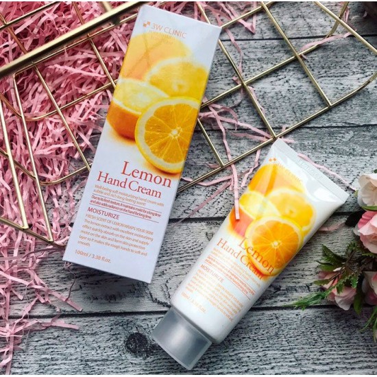 3w clinic lemon hand cream