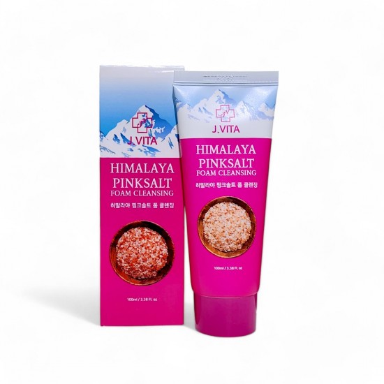 J Vita Himalaya Pinksalt Foam Cleansing 100ml