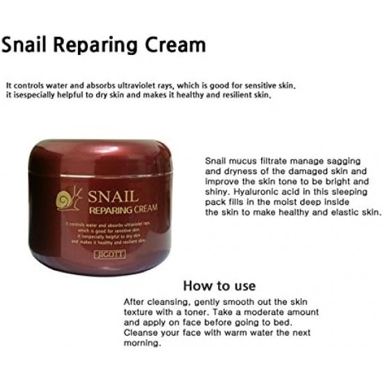 Jigott Snail Repairing Cream 100ml