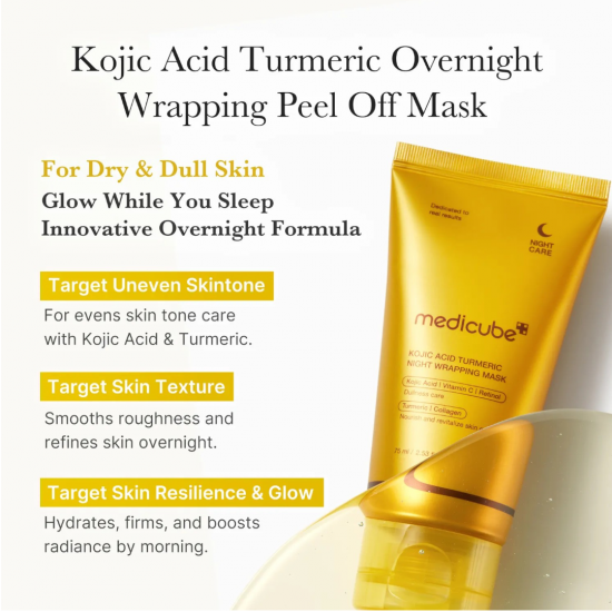 Medicube Kojic Acid Turmeric Night Wrapping Mask 75ml Medicube Kojic Acid Turmeric Night Wrapping Mask 75ml