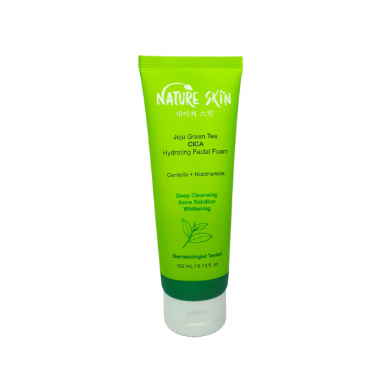 Nature Skin Jeju Green Tea CICA Hydrating Facial Foam 152ml
