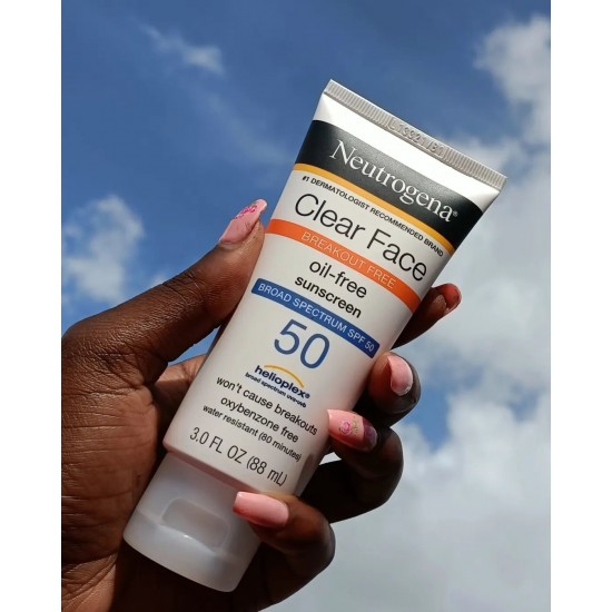 NEUTROGENA Clear Face Break Out Free Oil free Sunscreen SPF 50