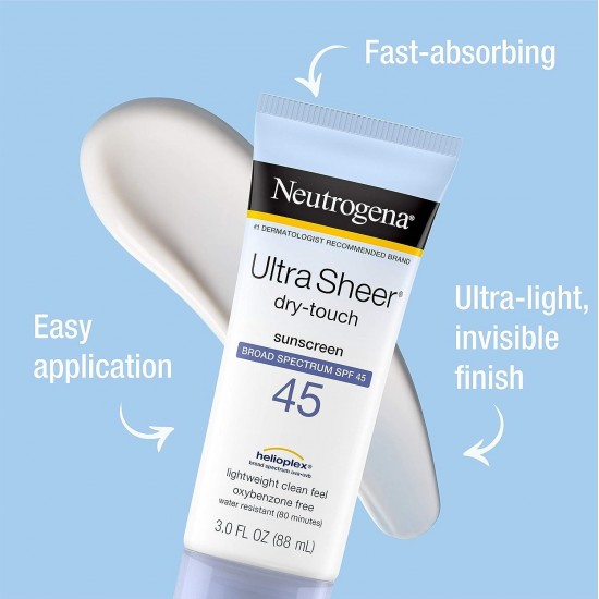 NEUTROGENA Ultra Sheer Dry-Touch Sunscreen Broad Spectrum SPF 45 88ml