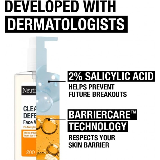 Neutrogena Clear & Defend Facial Wash 200ml