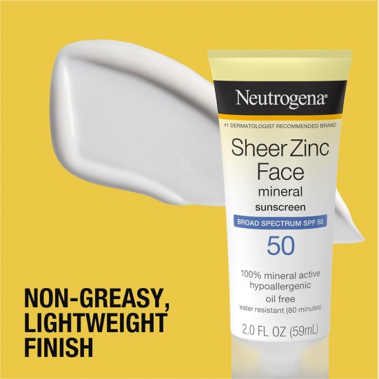 Neutrogena Sheer Zinc Dry Touch Sunscreen SPF50