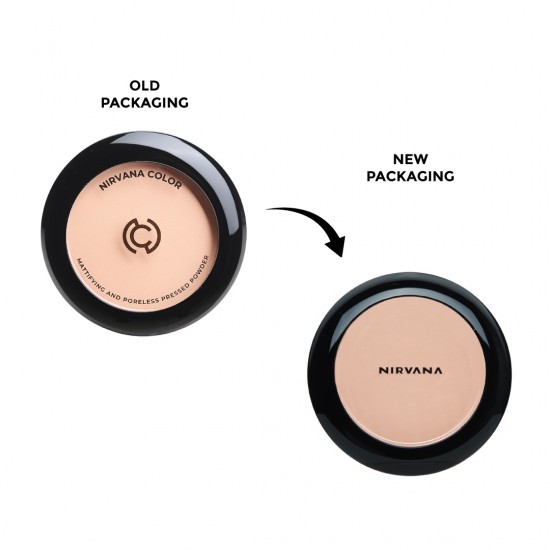 Nirvana Color Mattifying and Poreless Pressed Powder (Light Natural)