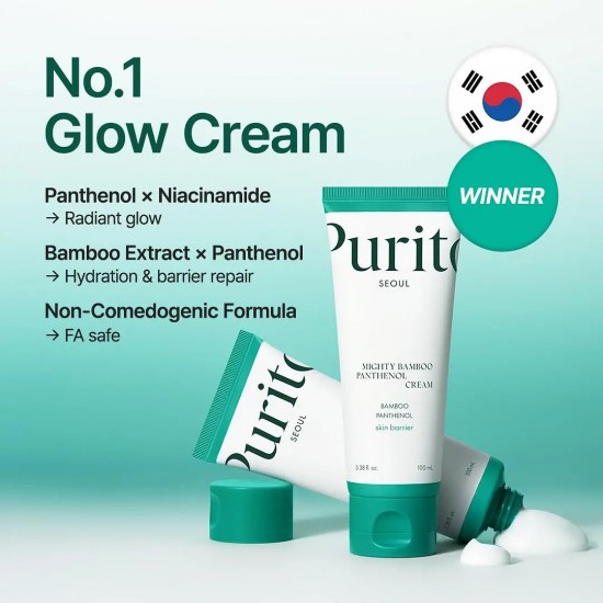 PURITO SEOUL Mighty Bamboo Panthenol Cream 100ml