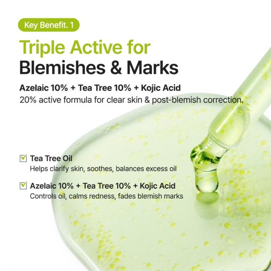 Purito Azelaic Acid 10% + Kojic + Tea Tree Serum 30ml