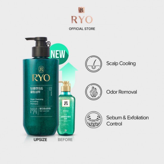 RYO Scalp Deep Cleansing & Cooling Shampoo 480ml