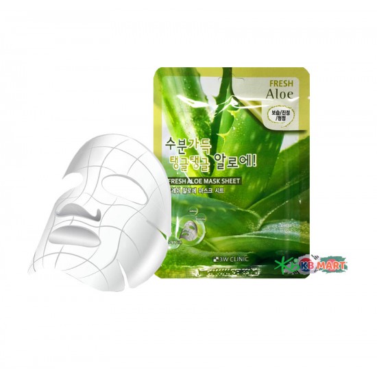 3W Clinic Fresh Aloe Mask Sheet 3W Clinic Fresh Aloe Mask Sheet