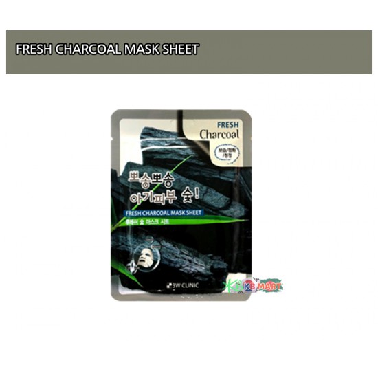 3W Clinic Fresh Charcoal Mask Sheet 3W Clinic Fresh Charcoal Mask Sheet
