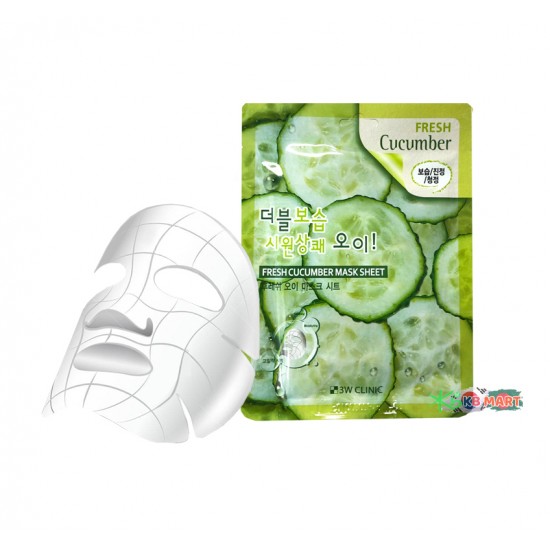 3W Clinic Fresh Cucumber Mask Sheet 