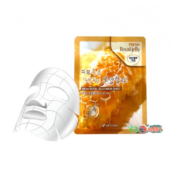 3W Clinic Fresh Royal Jelly Mask Sheet 