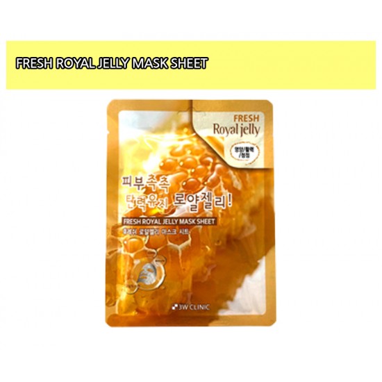 3W Clinic Fresh Royal Jelly Mask Sheet 