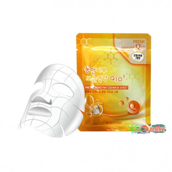 3W Clinic Fresh Coenzyme Q10 Mask Sheet 3W Clinic Fresh Coenzyme Q10 Mask Sheet