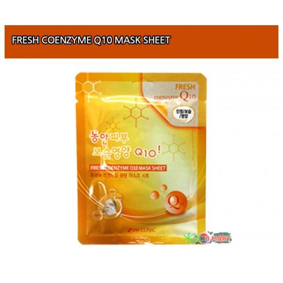 3W Clinic Fresh Coenzyme Q10 Mask Sheet 3W Clinic Fresh Coenzyme Q10 Mask Sheet