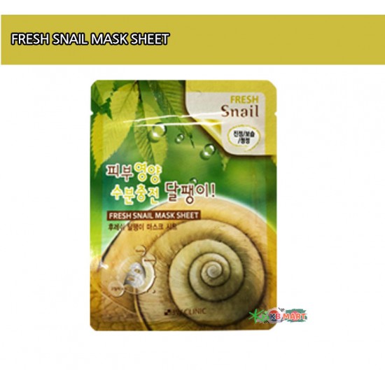 3W Clinic Fresh Snail Mask Sheet  