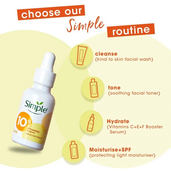 Simple Booster Serum 10% Vitamins C + E + F 30ml