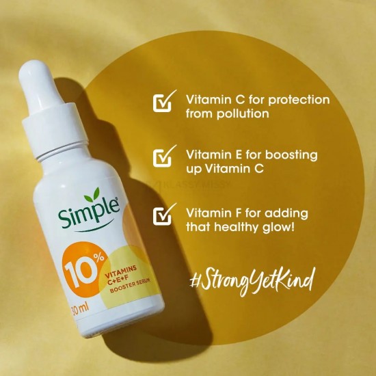 Simple Booster Serum 10% Vitamins C + E + F 30ml