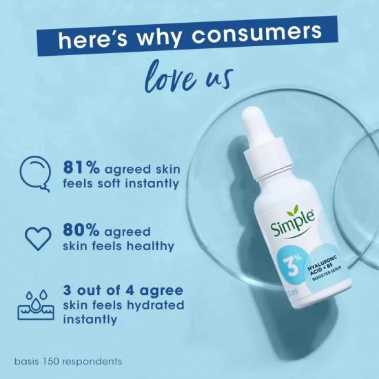 Simple Booster Serum 3% Hyaluronic Acid and B5