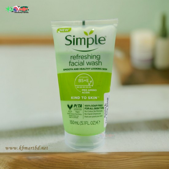 Simple Kind to Skin Refreshing Facial Wash Gel 150ml