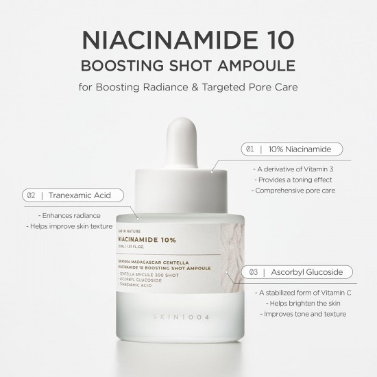 SKIN1004 Madagascar Centella Niacinamide 10 Boosting Shot Ampoule 30ml