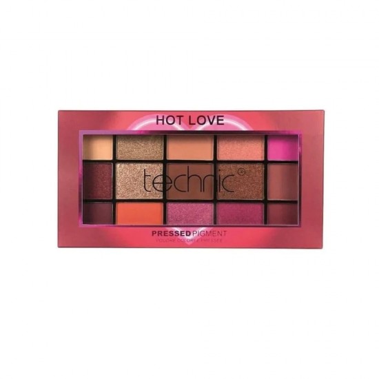 Technic Hot Love Eyeshadow Palette 15 Colors 30gm