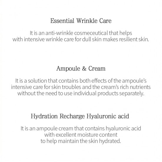 TENZERO Hydrating Hyaluronic Ampoule Cream 70ml