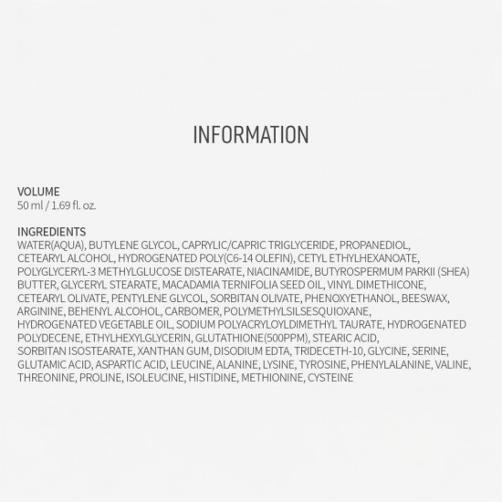 TENZERO Signature Nourishing Cream Glutathione 50ml