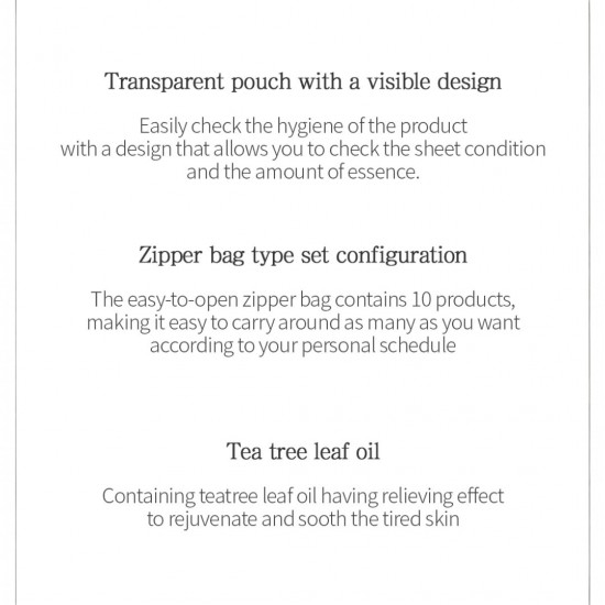 Tenzero Solution Clearing Tea Tree Sheet Mask